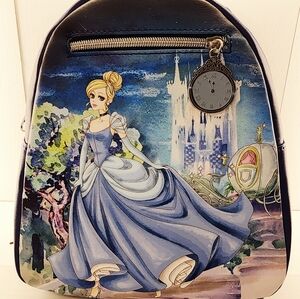 Loungefly Disney Cinderella Illustration Castle Steps Backpack New!